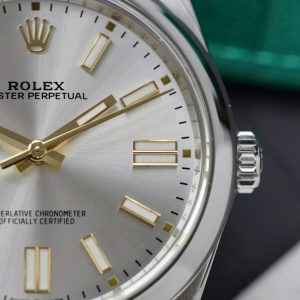 Đồng Hồ Rolex Oyster Perpetual Chế Tác Mặt Bạc Máy Cơ Thụy Sỹ Nhà Máy VS 41mm (2)