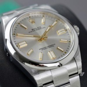 Đồng Hồ Rolex Oyster Perpetual Chế Tác Mặt Bạc Máy Cơ Thụy Sỹ Nhà Máy VS 41mm (2)