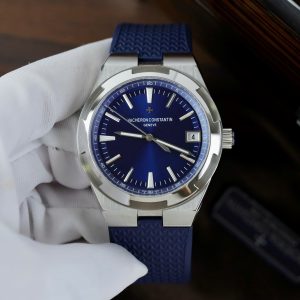 Đồng Hồ Vacheron Constantin Chế Tác Overseas 4500V Mặt Xanh Dương Dây Cao Su 41mm (2)