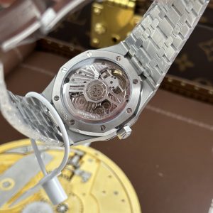 Đồng Hồ Audemars Piguet Chế Tác Royal Oak Selfwinding Flying Tourbillon 26730BC Mặt Xám Đính Đá Baguette 41mm (2)