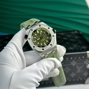 Đồng Hồ Audemars Piguet Rep 11 Royal Oak Offshore 15720ST Màu Xanh Lá Cây Nhà Máy APS 42mm (2)
