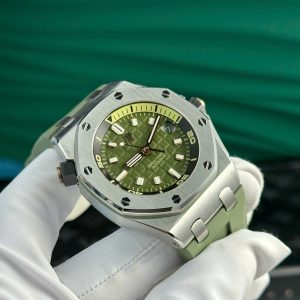 Đồng Hồ Audemars Piguet Rep 11 Royal Oak Offshore 15720ST Màu Xanh Lá Cây Nhà Máy APS 42mm (2)