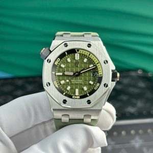 Đồng Hồ Audemars Piguet Rep 11 Royal Oak Offshore 15720ST Màu Xanh Lá Cây Nhà Máy APS 42mm (2)