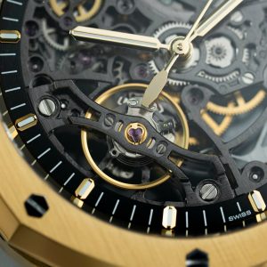 Đồng Hồ Audemars Piguet Royal Oak Openworked 15407 Replica 11 Mạ Vàng Mặt Lộ Cơ Xưởng THB 41mm (2)