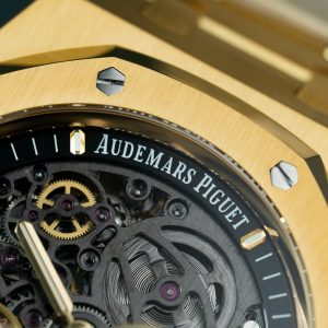 Đồng Hồ Audemars Piguet Royal Oak Openworked 15407 Replica 11 Mạ Vàng Mặt Lộ Cơ Xưởng THB 41mm (2)