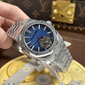Đồng Hồ Audemars Piguet Royal Oak Selfwinding Flying Tourbillon 26530ST Chế Tác Mặt Xanh Khói 41mm (2)