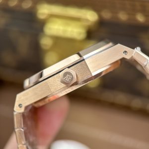 Đồng Hồ Audemars Piguet Royal Oak Selfwinding Flying Tourbillon 26730OR Replica 11 Mạ Vàng Hồng Mặt Xám 41mm (2)