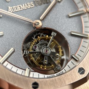 Đồng Hồ Audemars Piguet Royal Oak Selfwinding Flying Tourbillon 26730OR Replica 11 Mạ Vàng Hồng Mặt Xám 41mm (2)