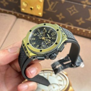 Đồng Hồ Hublot Big Bang Bản Kỉ Niệm 20 Năm Replica 11 Máy Cơ Tự Động Dây Cao Su Xưởng BBA 43mm (2)