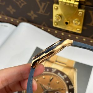 Đồng Hồ Hublot Classic Fusion King Gold Chế Tác Mặt Xanh Dương Trọng Lượng 85 Gram Xưởng JJZ 42mm (2)