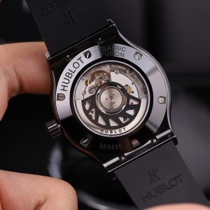 Đồng Hồ Hublot Classic Fusion Replica 11 Vỏ Gốm Đen Mặt Carbon Xưởng JJZ 42mm (2)