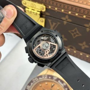 Đồng Hồ Hublot Replica 11 Big Bang 20th Anniversary Ceramic All Black Chronograph Xưởng BBA 43mm (2)