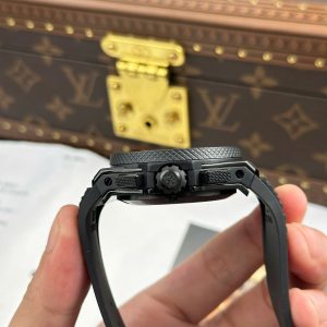 Đồng Hồ Hublot Replica 11 Big Bang 20th Anniversary Ceramic All Black Chronograph Xưởng BBA 43mm (2)