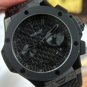Đồng Hồ Hublot Replica 11 Big Bang 20th Anniversary Ceramic All Black Chronograph Xưởng BBA 43mm (2)