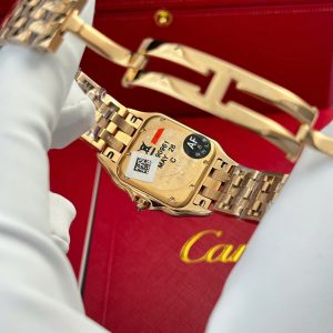 Đồng Hồ Nữ Cartier Panthere Chế Tác Mặt Khảm Xà Cừ Máy Pin Thụy Sỹ Xưởng AF 27x36mm (2)