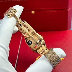 Đồng Hồ Nữ Cartier Panthere Chế Tác Mặt Khảm Xà Cừ Máy Pin Thụy Sỹ Xưởng AF 27x36mm (2)