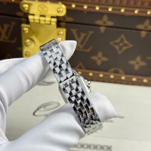 Đồng Hồ Nữ Cartier Panthere Fake 11 Màu Trắng Viền Đính Đá Xưởng BV 27x36mm (2)