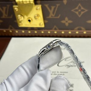 Đồng Hồ Nữ Cartier Panthere Fake 11 Màu Trắng Viền Đính Đá Xưởng BV 27x36mm (2)