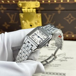 Đồng Hồ Nữ Cartier Panthere Replica 11 Màu Trắng Máy Pin Thụy Sỹ Xưởng BV 27x36mm (2)