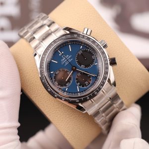 Đồng Hồ Omega Chế Tác Speedmaster Racing Chronograph Mặt Xanh Dương Dây Kim Loại 40mm (10)