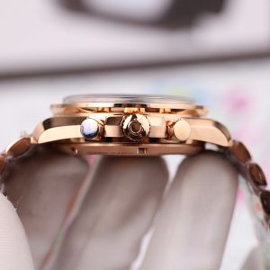 Đồng Hồ Omega Replica Cao Cấp SpeedMaster MoonWatch Mạ Vàng Hồng 42mm (2)