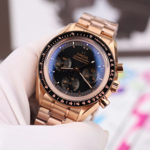 Đồng Hồ Omega Replica Cao Cấp SpeedMaster MoonWatch Mạ Vàng Hồng 42mm (2)