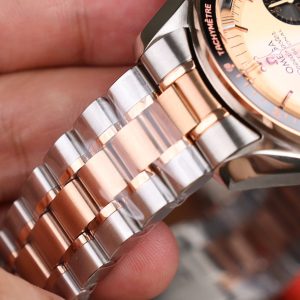 Đồng Hồ Omega SpeedMaster MoonWatch Chế Tác Demi Vàng Hồng Dây Kim Loại 42mm (2)