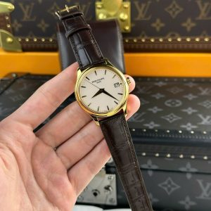 Đồng Hồ Patek Philippe Calatrava 5227R Chế Tác Mạ Vàng Dây Da Nhà Máy 3K 39mm (2)