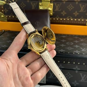 Đồng Hồ Patek Philippe Calatrava 5227R Chế Tác Mạ Vàng Dây Da Nhà Máy 3K 39mm (2)