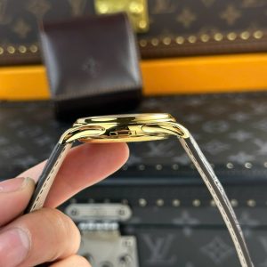 Đồng Hồ Patek Philippe Calatrava 5227R Chế Tác Mạ Vàng Dây Da Nhà Máy 3K 39mm (2)