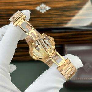 Đồng Hồ Patek Philippe Nautilus 7118 Chế Tác Mạ Vàng Hồng Mặt Trắng Nhà Máy 3K 35 (2)