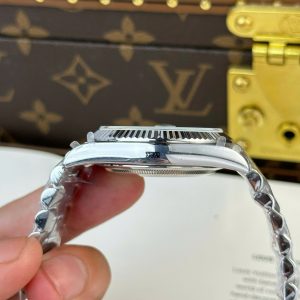 Đồng Hồ Rolex Chế Tác Day-Date Nam Mặt Xanh Dương Nặng 186 Grams Xưởng QF 40mm (2)