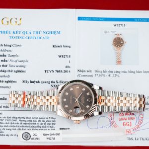 Đồng Hồ Rolex DateJust 126331 Chế Tác Mặt Chocolate Phủ Vàng Hồng 18K Xưởng GM 41mm (2)