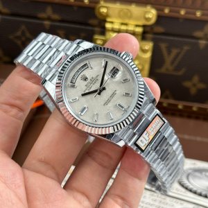 Đồng Hồ Rolex Day-Date Chế Tác Mặt Thiên Thạch Trọng Lượng 186 Grams Nhà Máy QF 40mm (2)