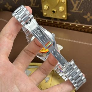 Đồng Hồ Rolex Day-Date Replica 11 Mặt Xám Trọng Lượng 186 Grams Xưởng QF 40mm (2)