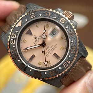 Đồng Hồ Rolex GMT-Master II DiW Chế Tác Vỏ Carbon Mặt Hồng Máy Cơ Thụy Sỹ 40mm (1)
