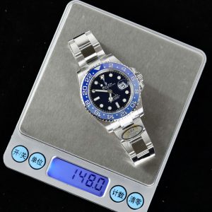 Đồng Hồ Rolex GMT-Master II Rep Cao Cấp Viền Gốm Xanh Dây Oyster Nhà Máy AR 40mm (2)