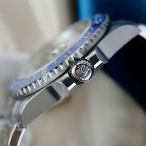 Đồng Hồ Rolex GMT-Master II Rep Cao Cấp Viền Gốm Xanh Dây Oyster Nhà Máy AR 40mm (2)