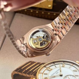 Đồng Hồ Rolex Land-Dweller 127334 Replica 11 Mặt Trắng Họa Tiết Tổ Ong Đính Đá Baguette 40mm (2)