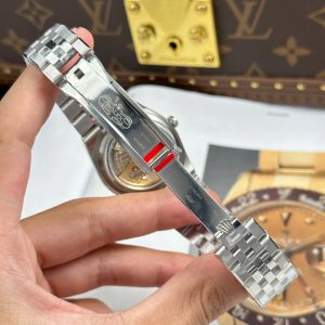 Đồng Hồ Rolex Replica 11 Land-Dweller 127234 Mặt Trắng Họa Tiết Tổ Ong 36mm (2)