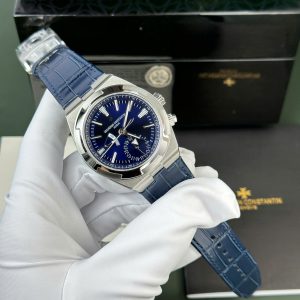 Đồng Hồ Vacheron Constantin Replica 11 Overseas Dual Time 7900V Màu Xanh Dương Nhà Máy PZ 41mm (2)