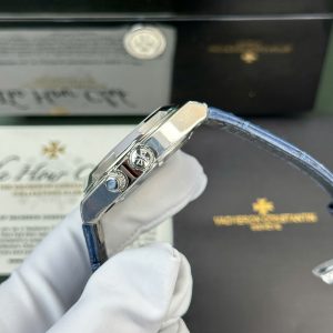 Đồng Hồ Vacheron Constantin Replica 11 Overseas Dual Time 7900V Màu Xanh Dương Nhà Máy PZ 41mm (2)