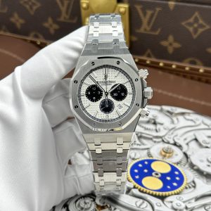 Đồng Hồ Audemars Piguet Chế Tác Royal Oak 26331ST Mặt Trắng Máy Cơ Thụy Sỹ Xưởng APS 41mm (2)