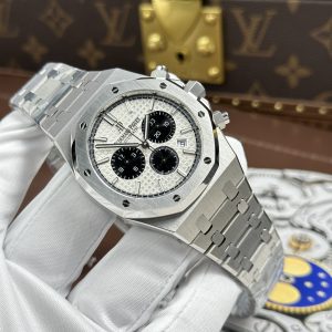 Đồng Hồ Audemars Piguet Chế Tác Royal Oak 26331ST Mặt Trắng Máy Cơ Thụy Sỹ Xưởng APS 41mm (2)