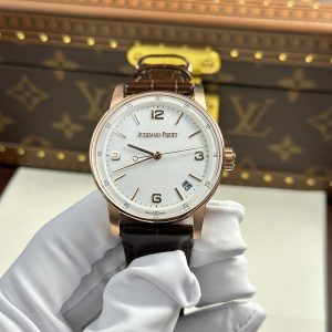 Đồng Hồ Audemars Piguet Rep 11 Code 11.59 Selfwinding 15210OR Mạ Vàng Hồng Mặt Trắng Xưởng APS 41mm (2)