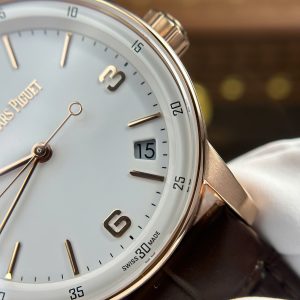 Đồng Hồ Audemars Piguet Rep 11 Code 11.59 Selfwinding 15210OR Mạ Vàng Hồng Mặt Trắng Xưởng APS 41mm (2)