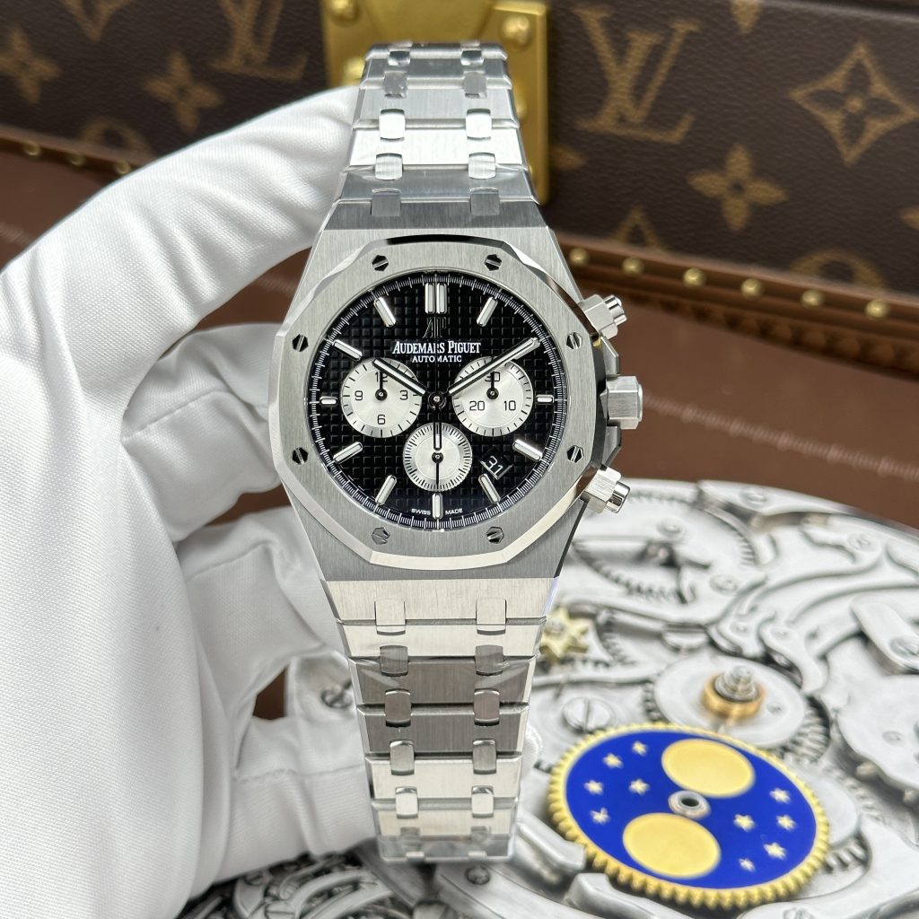 Đồng Hồ Audemars Piguet Replica 11 Royal Oak 26331ST Mặt Đen Máy Cơ Thụy Sỹ Xưởng APS 41mm (2)
