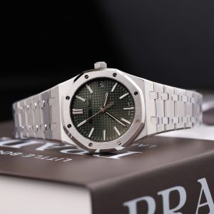 Đồng Hồ Audemars Piguet Royal Oak 15500 Chế Tác Mặt Xanh Lá Cây Máy Cơ Thụy Sỹ Nhà Máy APS 41mm (2)