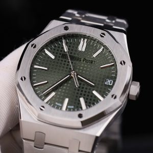 Đồng Hồ Audemars Piguet Royal Oak 15500 Chế Tác Mặt Xanh Lá Cây Máy Cơ Thụy Sỹ Nhà Máy APS 41mm (2)