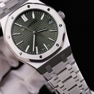 Đồng Hồ Audemars Piguet Royal Oak 15500 Chế Tác Mặt Xanh Lá Cây Máy Cơ Thụy Sỹ Nhà Máy APS 41mm (2)